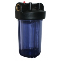 BIG BLUE CLEAR Housing KRAUSEN 10'' IN-OUT 1'' With Wrench and bracket