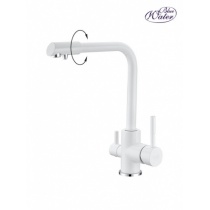 BLUE WATER AMANDA-WHITE (gloss) kitchen faucet with water filter connection