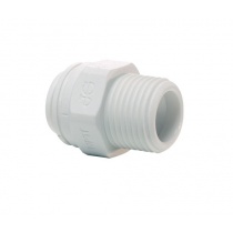 John Guest 1/2 - 3/8 Straight Adaptor – NPTF Thread (PP011623W)