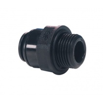 John Guest Straight Adaptor – BSP Thread 4mm - 1/8 BLACK (PM010411E)