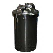 Stainless Steel housing 10'' IN-OUT 1'' With Wrench and bracket